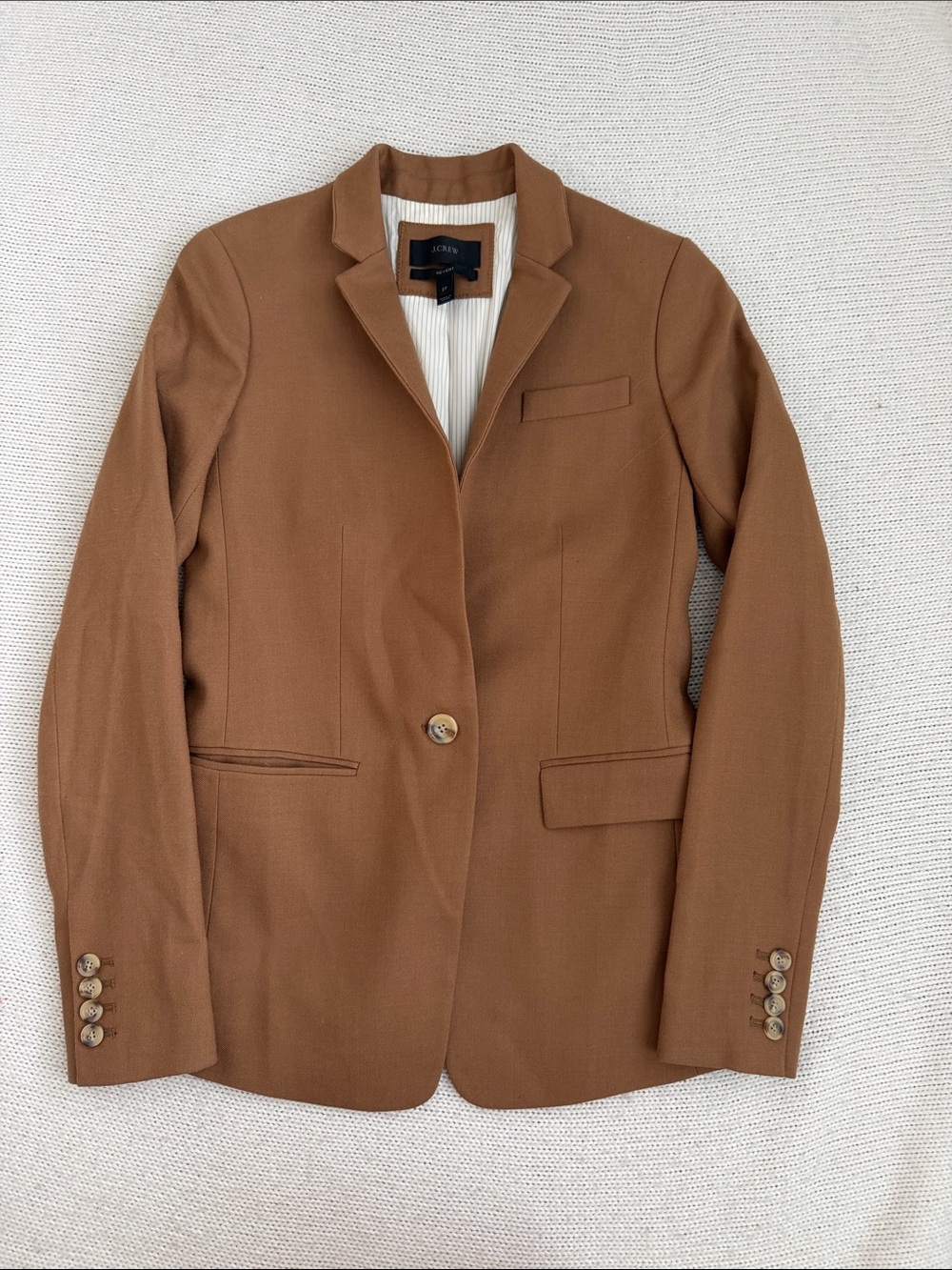 J Crew Wool Regent Blazer Brown Size 2T